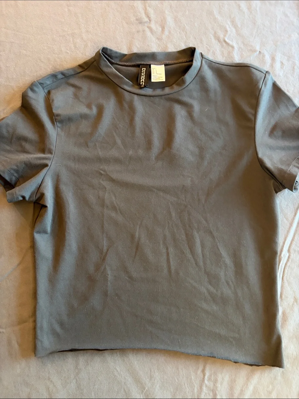 Madewell Boxy Crewneck Tee in Slate Gray